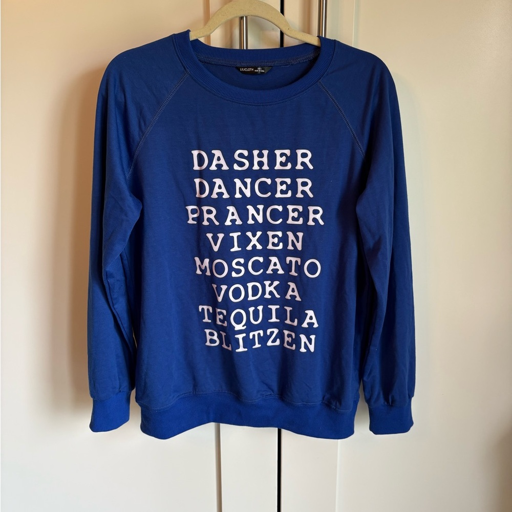 Royal Blue funny Christmas Crewneck Sweatshirt